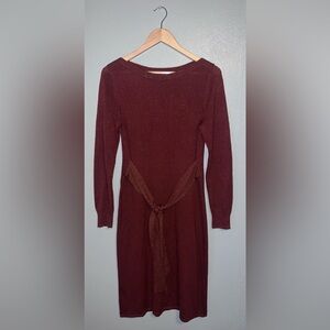 Banana Republic sweater dress tie waist​​​